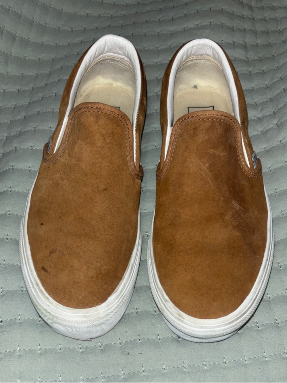 Vans Classic Slip-On Stackform Platform Sneakers - Brown Suede - W8/M6.5 - Picture 3 of 6